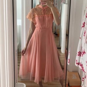 Vintage Peach Dress